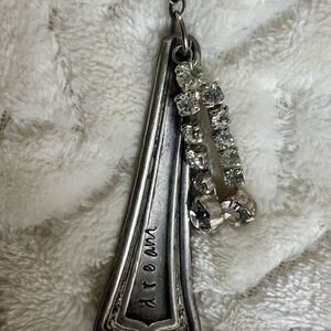 "Dream" impression/spoon pendant with Fuax RhinestoneAccents - 22 inches